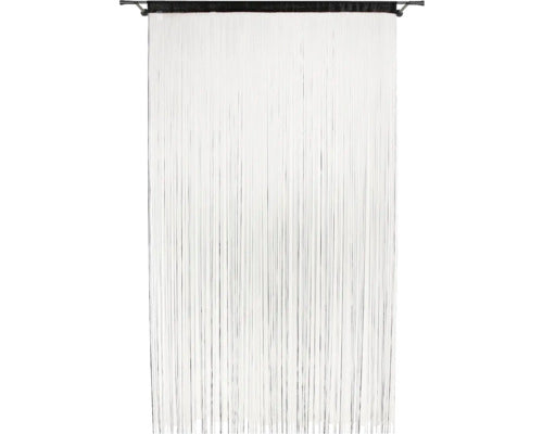Perdea franjuri Mendola negru 100x200 cm