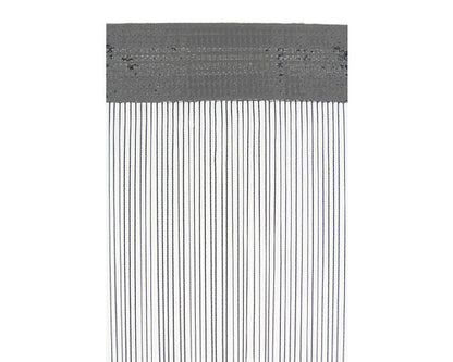 Perdea franjuri Mendola gri deschis 100x200 cm