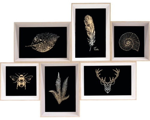 Ramă foto multiplă The Wall Leano colaj 6 poze, natur/alb 33x43 cm