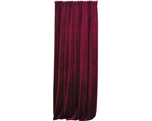 Draperie semiopacă cu rejansă Solevito Castellano bordo 140x260 cm