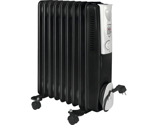 Calorifer electric Eurom 2000 W, 7 elemenți, negru
