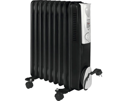 Calorifer electric Eurom 2000 W, 7 elemenți, negru