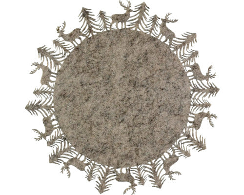 Suport Farfurii Craciun,  Ø 35 cm beige