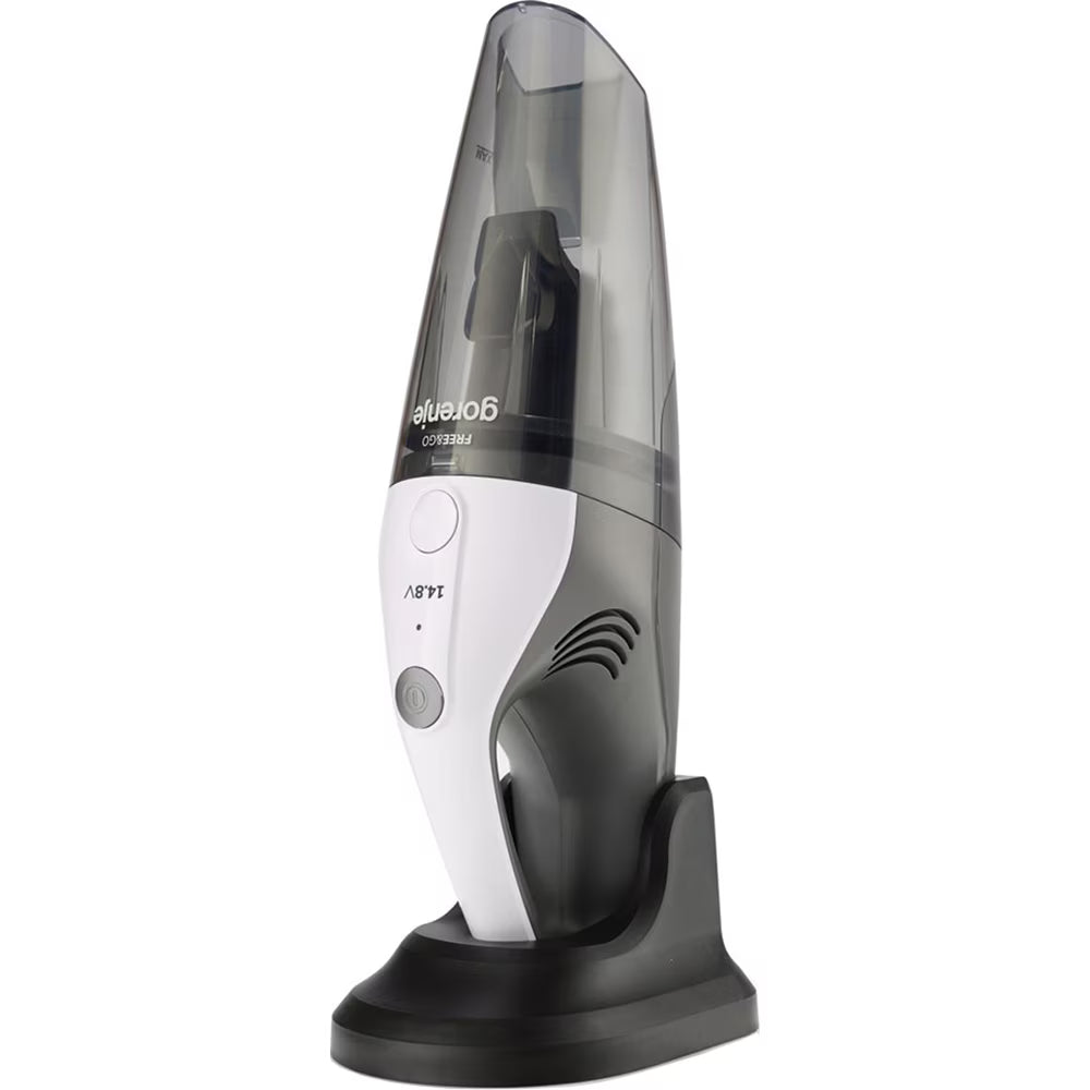 Aspirator de mana GORENJE MVC148FGW, 0.5l, 14.8V, autonomie max 15 min, alb-gri inchis