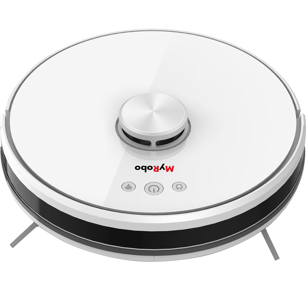 Aspirator robot MYRIA MY4569, 0.6l, 14.4V, autonomie max 120 min, mop, alb-negru