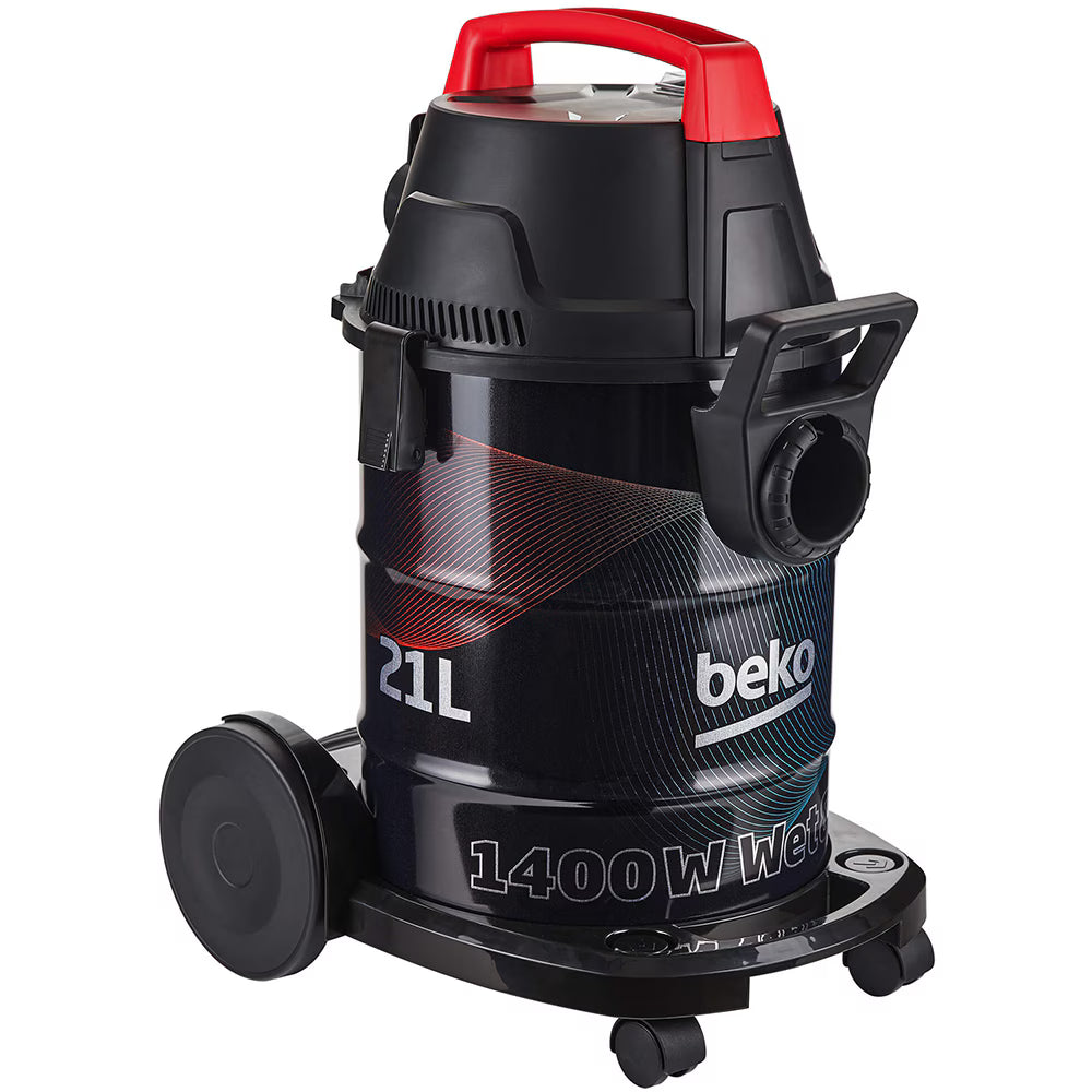 Aspirator multifunctional BEKO VCW41314WI, 21l, 1700W, 88db, negru-rosu