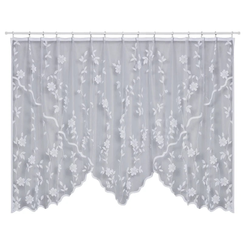 Perdea 300 x 150 cm, Gosia, cu broderie, alb