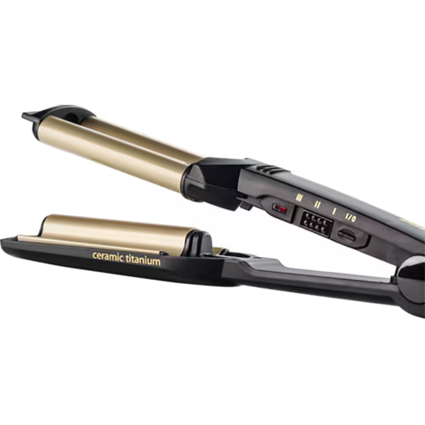Ondulator BABYLISS Easy Waves C260E, 200 grade, invelis ceramic, negru