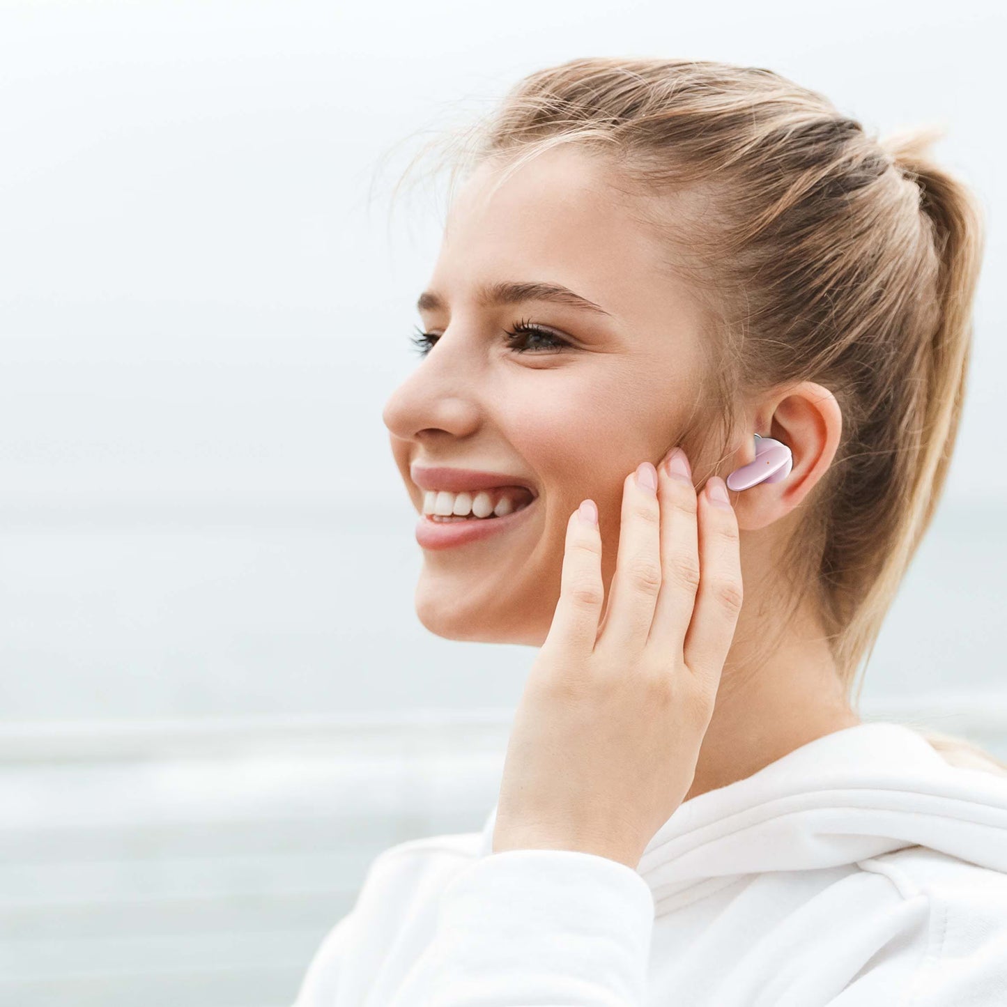 Casti PROMATE Lush, True wireless, Bluetooth, In-ear, Microfon, roz