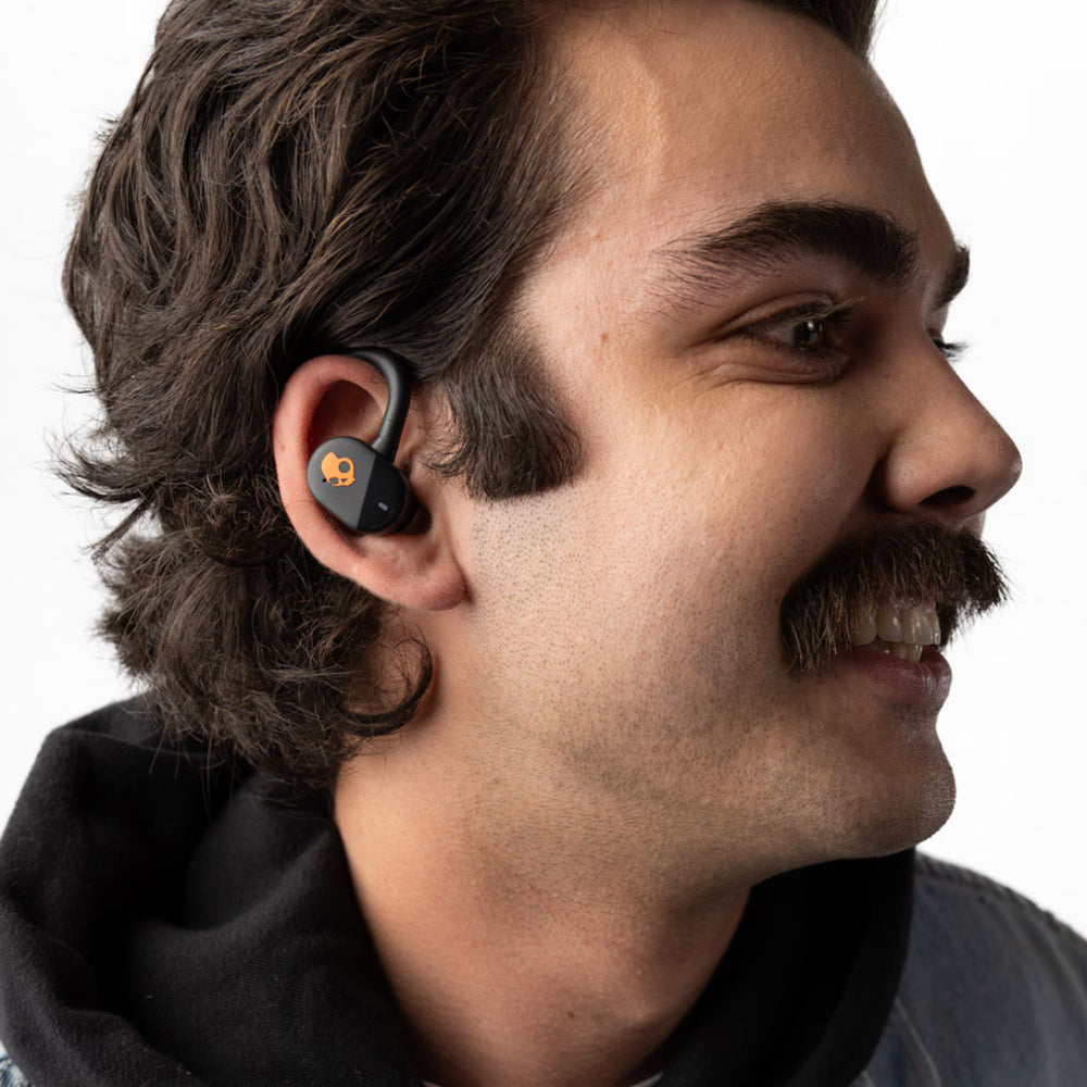 Casti SKULLCANDY Push Play Active S2PPW-S749, True Wireless, Bluetooth, In-Ear, Microfon, Black/Orange