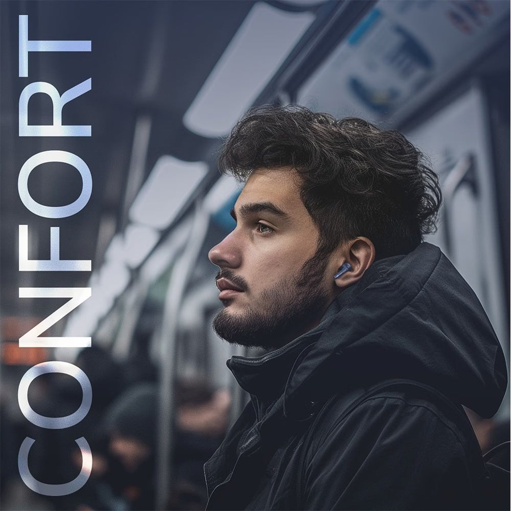 Casti E-BODA Supreme Sound, True Wireless Bluetooth, In-ear, Microfon, Noise Cancelling, negru