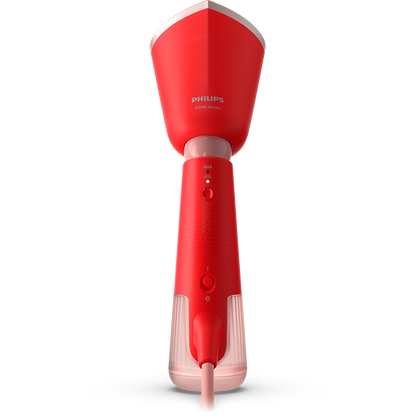 Aparat de calcat vertical PHILIPS Seria 5000 STH5020/40, 1400W, 24g/min, 120ml, rosu-roz