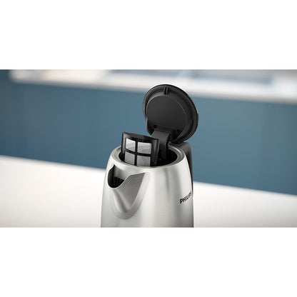 Fierbator apa PHILIPS Daily Collection HD9350/90, 1.7l, 2200W, argintiu-negru