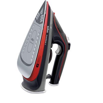 Fier de calcat BRAUN FreeStyle 5 SI5057RD, 2700W, 220g/min, 300ml, talpa SuperCeramic, rosu-negru