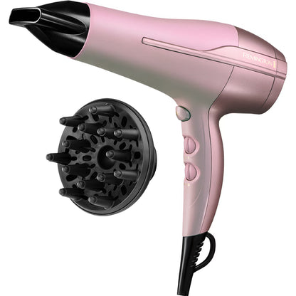 Uscator de par REMINGTON Coconut Smooth D5901, 2200W, 2 viteze, 3 trepte temperatura, roz